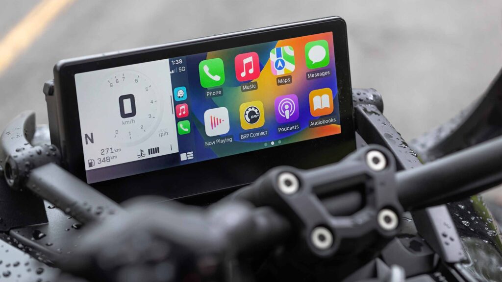 Display on motorcycle